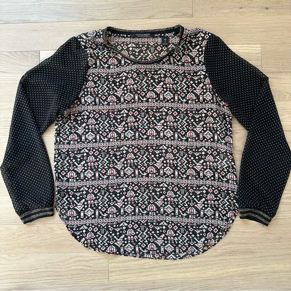 SCOTCH & SODA Printed Semi Sheer Top - Picture 4 of 13